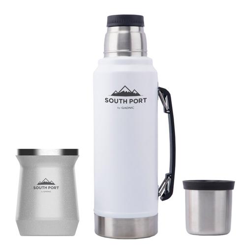 Kit Termo y Mate South Port 1L Acero Inoxidable - 0