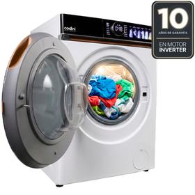 Lavasecarropas Codini BIAFB10014B 10kg A  7kg inverter  1400 rpm Color Blanco