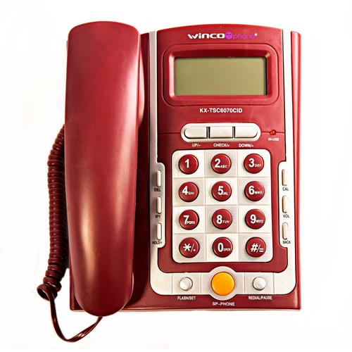 Teléfono Fijo con Identificador Winco W7070 Calculadora Manos Libres  - 0