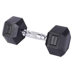 Mancuerna Hexagonal Force By Gadnic 25 Kg Agarre Seguro 