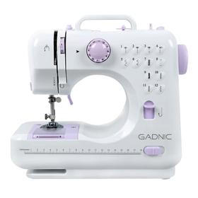Máquina de Coser Portatil Gadnic SW3000 12 Puntadas Pie Falso Overlock 2 Velocidades Luz Led Y Pedal