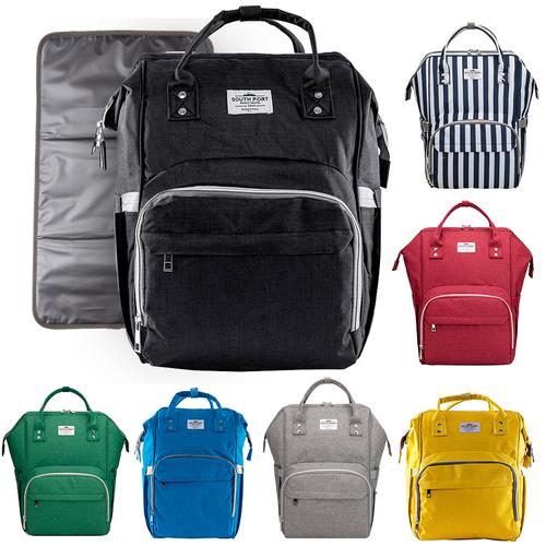 Bolso Maternal South Port S47 By Gadnic con Cambiador Mochila Porta Mamaderas Térmica - 0