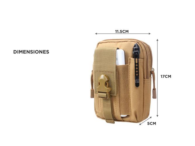 Riñonera Táctica Multiusos De Nylon - Pequeña, Ligera Y Perfecta Para Senderismo, Camping O Uso Diario