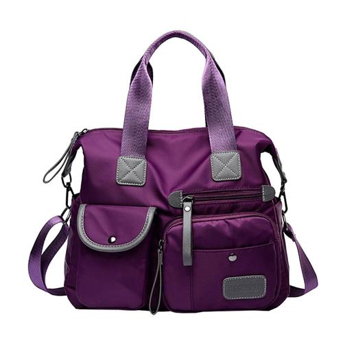 Bolso Bandolera Impermeable Gadnic Con Bolsillos y Cierres Usado - 0