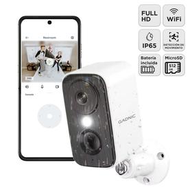 Camara Seguridad Gadnic Wifi Interior Exterior Full HD 1296P Vision Nocturna Audio Bidireccional App AJ Cloud IP65
