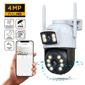 Cámara de Seguridad Ziyen ZX57 Lente Dual 4MP Domo Exterior WiFi Control Por App