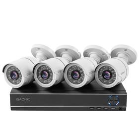 Cámaras de Seguridad x4  DVR 8CH Gadnic SX14 Interior  Exterior IP CCTV Visión Nocturna 1Tb