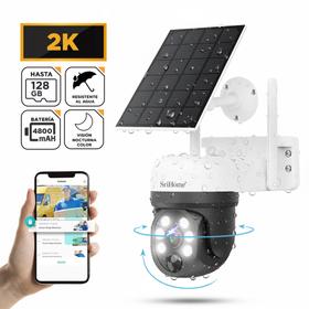 Cámara de Seguridad SriHome 2k 4mp Con Panel Solar