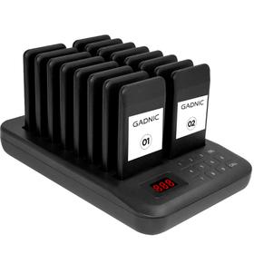 Llamador de Servicio Pager Gadnic Para Restaurante Gastronomía x16 Alcance 800m