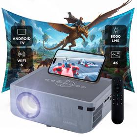 Proyector Gadnic Full HD 1080p LED 8000 Lúmenes WiFi Bluetooth