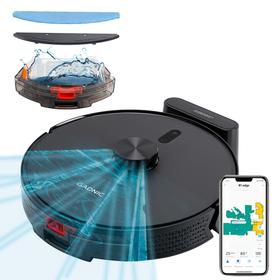Aspiradora Robot Gadnic Láser 3000Pa Mopa App Inteligente Descarga Automática Batería 2600 mAh 120 Min de Uso