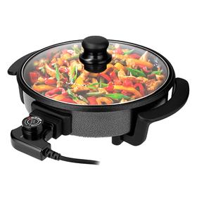 Sarten Olla Multicocina Winco Electrica 1500W 5 Niveles Tapa Vidrio Termostato W52