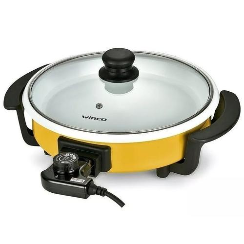 Sarten Olla Multicocina Winco Electrica 1500W 5 Niveles Tapa Vidrio Termostato W53 - 0