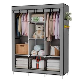 Armario Portátil Gadnic Perchero Organizador Fácil Montaje Estantes Plegables Ropa Zapatos y Accesorios