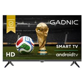 Smart TV Gadnic 32” HD Panel IPS Android TV Pulgadas Bluetooth WiFi Triple HDMI Doble USB Sonido Estéreo 20W 
