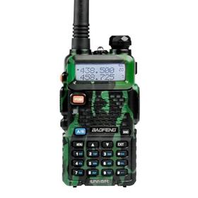 Handy Baofeng UV-5R 8w Camuflado Bi-Banda Hasta 12km  2 Baterías y Manos Libres