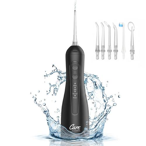 Irrigador Bucal Portátil Care By Gadnic 300ml Recargable 4 Modos de Limpieza 5 Boquillas Intercambiables - 0