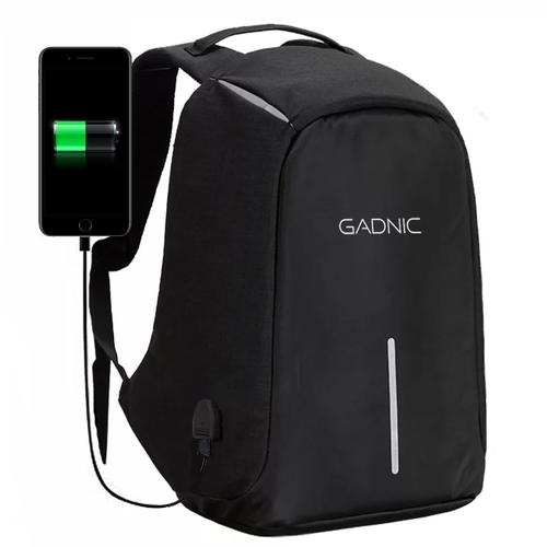 Mochila Antirrobo Gadnic 35 Litros Porta Notebook Tela Anti Cortes Puerto USB Outlet - 0