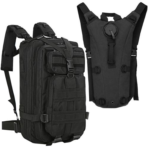 Kit Mochila Táctica Militar 45L + Mochila Camel Back 2.5L - 0