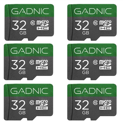 Kit De 6 Memorias Micro SDHC GADNIC 32gb Clase 10 - 0