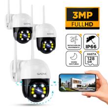 Kit Cámara de Seguridad Gadnic P245F22 Domo 3MP IP66 Bluetooth Wifi Visión Nocturna x3