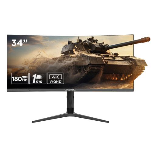 Monitor Gamer Curvo Gadnic X-Micro 34 180Hz QHD RGB - 0